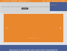 Tablet Screenshot of dive-store.ch